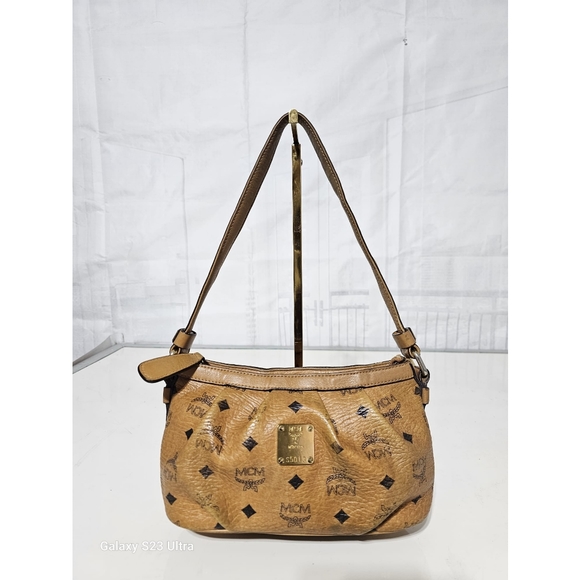 MCM Visetos Baguette Bag Cognac - Picture 6 of 14